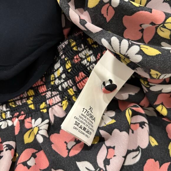 Kate Spade Road Trip Floral Shift Dress NWOT Chic Feminine Smocked Ruffle Dress - Picture 8 of 10